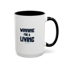 Load image into Gallery viewer, Eat. Bid. Sleep. Repeat Accent Coffee Mug (11, 15oz) - Winning for a Living
