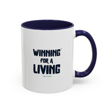 Load image into Gallery viewer, Eat. Bid. Sleep. Repeat Accent Coffee Mug (11, 15oz) - Winning for a Living