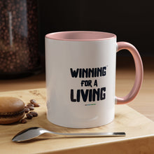 Load image into Gallery viewer, Eat. Bid. Sleep. Repeat Accent Coffee Mug (11, 15oz) - Winning for a Living