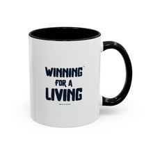 Load image into Gallery viewer, Eat. Bid. Sleep. Repeat Accent Coffee Mug (11, 15oz) - Winning for a Living