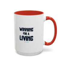 Load image into Gallery viewer, Eat. Bid. Sleep. Repeat Accent Coffee Mug (11, 15oz) - Winning for a Living