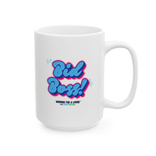 Load image into Gallery viewer, Bid Boss Ceramic Mug - Winning for a Livin' Lifestyle Collection, (11oz, 15oz)