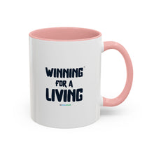 Load image into Gallery viewer, Eat. Bid. Sleep. Repeat Accent Coffee Mug (11, 15oz) - Winning for a Living