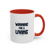 Load image into Gallery viewer, Eat. Bid. Sleep. Repeat Accent Coffee Mug (11, 15oz) - Winning for a Living