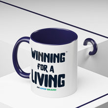 Load image into Gallery viewer, "Winning for a Living" Inspirational Coffee Mug – Multiple Color Options (11oz, 15oz)