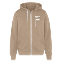 Load image into Gallery viewer, "Winning for a Living" Unisex Full Zip Hoodie - tan