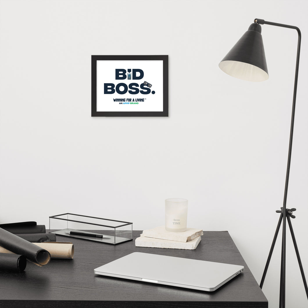 Bid Boss - Wall Art | Winning for a Livin' Lifestyle Collection