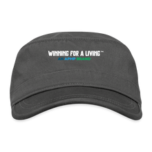 Load image into Gallery viewer, Organic Cadet Cap - &quot;Winning for a Living&quot; | Winning for a Living Collection - charcoal
