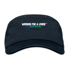 Load image into Gallery viewer, Organic Cadet Cap - &quot;Winning for a Living&quot; | Winning for a Living Collection - navy
