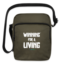 Load image into Gallery viewer, Winning for a Living Upright Crossbody Bag – Winning for a Livin&#39; Collection - olive
