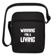 Load image into Gallery viewer, Winning for a Living Upright Crossbody Bag – Winning for a Livin&#39; Collection - black
