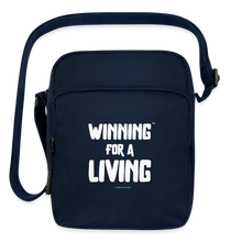 Load image into Gallery viewer, Winning for a Living Upright Crossbody Bag – Winning for a Livin&#39; Collection - navy
