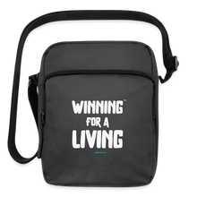 Load image into Gallery viewer, Winning for a Living Upright Crossbody Bag – Winning for a Livin&#39; Collection - charcoal grey
