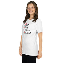 Load image into Gallery viewer, Eat. Bid. Sleep. Repeat Unisex T-Shirt - Winning for a Living
